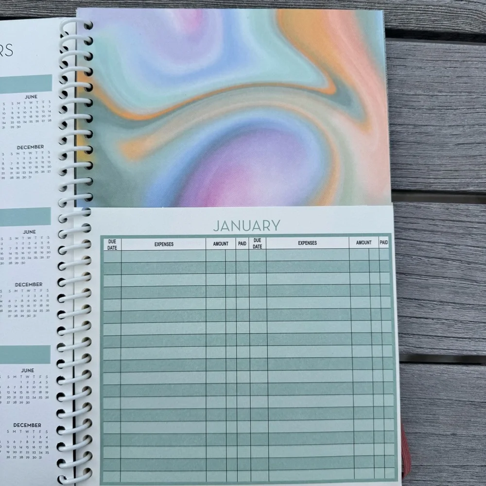 NEW Home Finance and bill organizer book budget planner monthly pockets